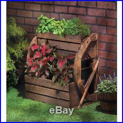 Country Double Planter Plant Stand Display Flower Yard Garden NEW WAREHOUSE SALE