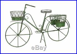 Decor Bicycle Garden Metal Wheel for Plant 4 Baskets Pflanzrad Flower Stand