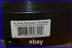 Devault Enterprises Dev3000B 16 Black Plant Dolly With Hole Lot of 8 New