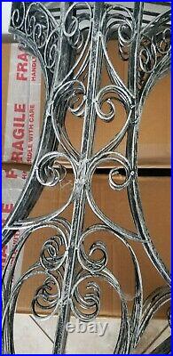Eiffel Tower Structure Statue Plant Flower Stand Wedding Decor Party Prop Silver