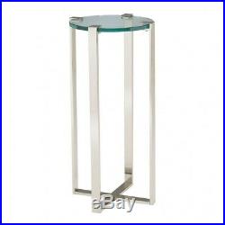 Elk-Home-Uptown 36 Plant Stand Clear/Polished Nickel Finish-6041037