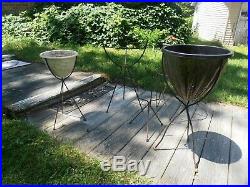 FRAME ONLY Mid Century Wire Stand for Fiberglass Bullet Planter Vintage Atomic