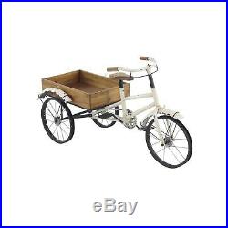 Farmhouse 24 x 48 Inch Tricycle Cart Metal Planter by Studio Brown