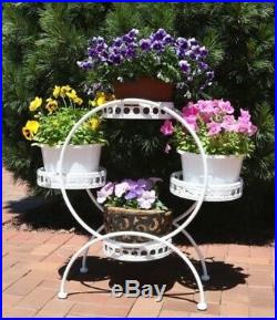 Ferris Wheel Plant & Flower Stand Garden Holder Pot Indoor Outdoor 4 Tier 28