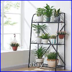 Flower Pots Holder Plant Stand Indoor/Outdoor Metal Utility Storage Organizer