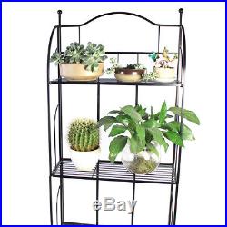 Foldable Plant Stand Display Shelves Flower Pot Rack Holder Garden Decor 4 Tier