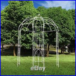 French Style Birdcage Shape Metal Gazebo Pergola Pavilion Arch Plants Stand Rack