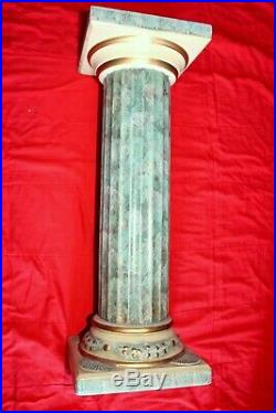 French Vintage Metal pedestal column plant/lamp stand bust 80 CM High