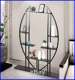 GOOD LIFE 5-Tier Plant Stand Pack of 2, Multi-Purpose Curved Display Shelf Bonsa