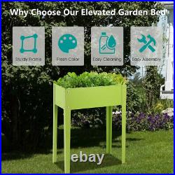 Garden Bed Outdoor Raised Planter Elevated Plant Box Flowers Vegetables Stand 10