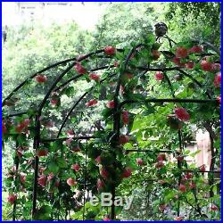 Garden Metal Gazebo Trellis Arch Arbor Plants Stand Plants Rack for Roses&Vines