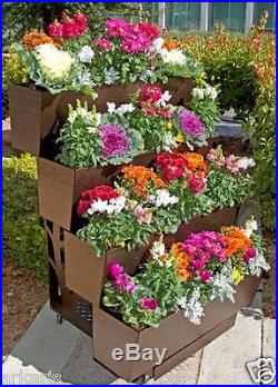 Garden Metal Planter Moveable Box Strawberries/Vegetables/Flowers/Plants/Herbs