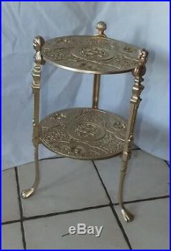 Gold Metal 2 Tier Plant Stand / Side Table (RP-PS118)