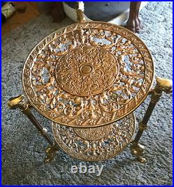 Gold Metal 2 Tier Plant Stand / Side Table (RP-PS60)