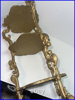 Gold Metal 3 Tier Plant Stand / Side Table. ALAD