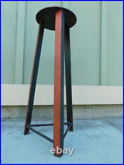 Hand Forged Iron Tripod Hammer Table Pedestal Plant Stand Stool Metal Industrial