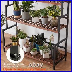 Hanging Plant Stand Indoor Outdoor 3 Tiers Metal Plant Shelf for Patio Garden Ba