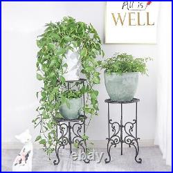 Heavy Duty Cast Iron Plant Stand Vintage & Rustic Style Indoor/Outdoor Use