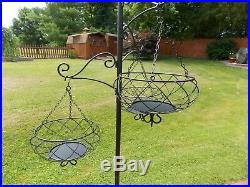 Home Interiors Better Homes & Gardens Metal Hanging Baskets Rack Plant Stand NEW