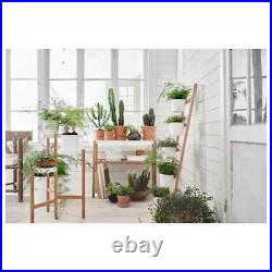 IKEA SATSUMAS Plant stand, bamboo/white 27 ½ FAST SHIPPING