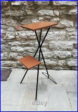 Ico Parisi Borsani tripod folding plant stands Teak wood italy Mid Century 1950s