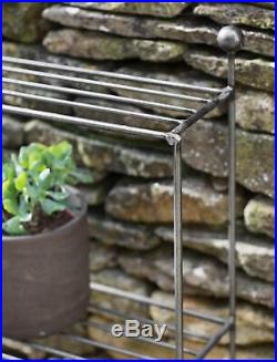 Indoor Freestanding Steel Metal Plant Pot Shelf Display Outdoor Garden Stand UK