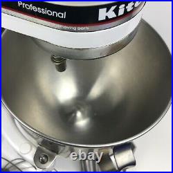 KitchenAid Professional 5 Lift-Bowl Mixer KSM50PWH White WORKS no thumbscrew