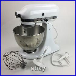 KitchenAid Ultra Power White Stand Mixer Model RRK90WH + bowl and beater Works