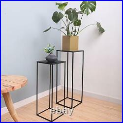 LANPU Tall Pedestal Metal Plant Stands Display Rack Cylinder Tables for Parti