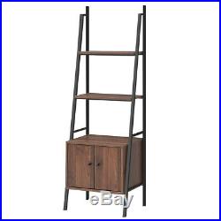 Ladder Shelf 3 Tier Bookcase Metal Frame Bookshelf WithStorage Cabinet Plant Stand
