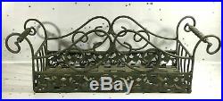 Large Metal Wrought Iron Plant Flower Holder Garden Display Pot Shabby Chic