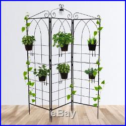 Large Plant Stand Shelf With Solar Light Lianas Ground Insert Frame 6 Pot