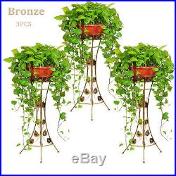 Large Size Metal/Wood Floor-Standing Pot Plant Stand Flower Planter Rack Display