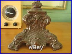 Large Victorian Cast Metal Plant Stand 37 Tall-Excellent Condition