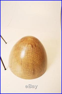 MID CENTURY MODERN BULLET PLANTER fiberglass metal plant stand vintage kimball