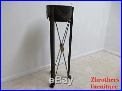 Maitland Smith Metal Adams Piant Decorated Lamp End table Pedetsal Plant Stand