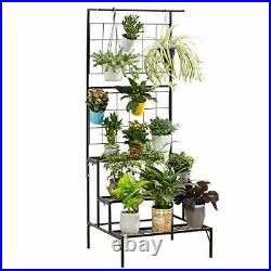 Metal 3-Tier Hanging Plant Stand Planter Shelves Flower Pot Organizer Rack 3CDL
