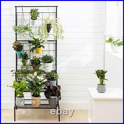 Metal 3-Tier Hanging Plant Stand Planter Shelves Flower Pot Organizer Rack Mu