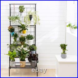 Metal 3-Tier Hanging Plant Stand Planter Shelves Flower Pot Organizer Rack Multi