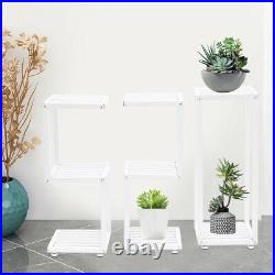 Metal 520 Plant Flower Pot Stand Rack Display Organizer White Shelf Rack USA