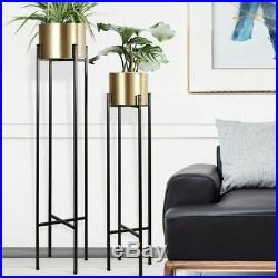 Metal Flower Nursery Pot Large Iron Plant Stand For Home And Office Decorations