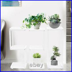 Metal Flower Pot Plant Stand Display Rack Indoor Outdoor Shelf Wedding Decor
