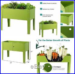 Metal Garden Raised Bed Outdoor Elevated Vegetables Flowers Herb Plant Stand NEW