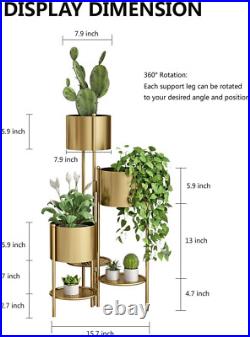 Metal Plant Stand, 6 Tier 6 Potted Indoor Outdoor Flower Pot Stand Holder Shelve