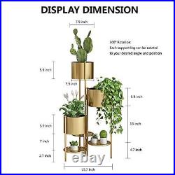 Metal Plant Stand, 6 Tier 6 Potted Indoor Outdoor Flower Pot White-Height 32