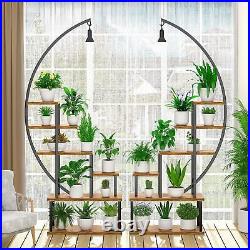Metal Plant Stand Grow Lights, 6 Tiered Indoor Plants Shelf Display Holder
