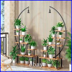 Metal Plant Stand Grow Lights, 6 Tiered Indoor Plants Shelf Display Holder