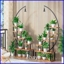 Metal Plant Stand Indoor with Grow Lights, 6 Tiered Tall Plant Stand for Indoor