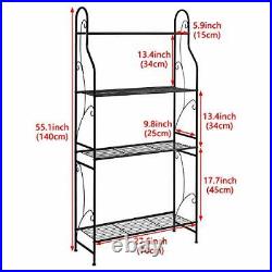 Metal Plant Stand, Plant Display Rack, Ladder-Shaped Stand Shelf, Pot 4 Tier