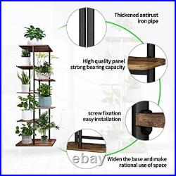 Metal Plant Stand with Grow Lights Multiple Flower Planter Pot Holder Shelf